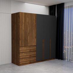 tủ quần áo gỗ công nghiệp hiện đại