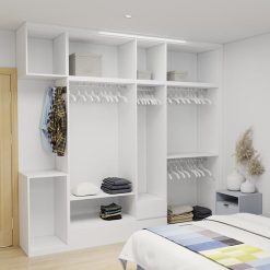 tủ quần áo gỗ công nghiệp hiện đại