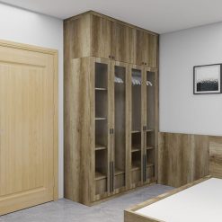 tủ quần áo gỗ công nghiệp hiện đại