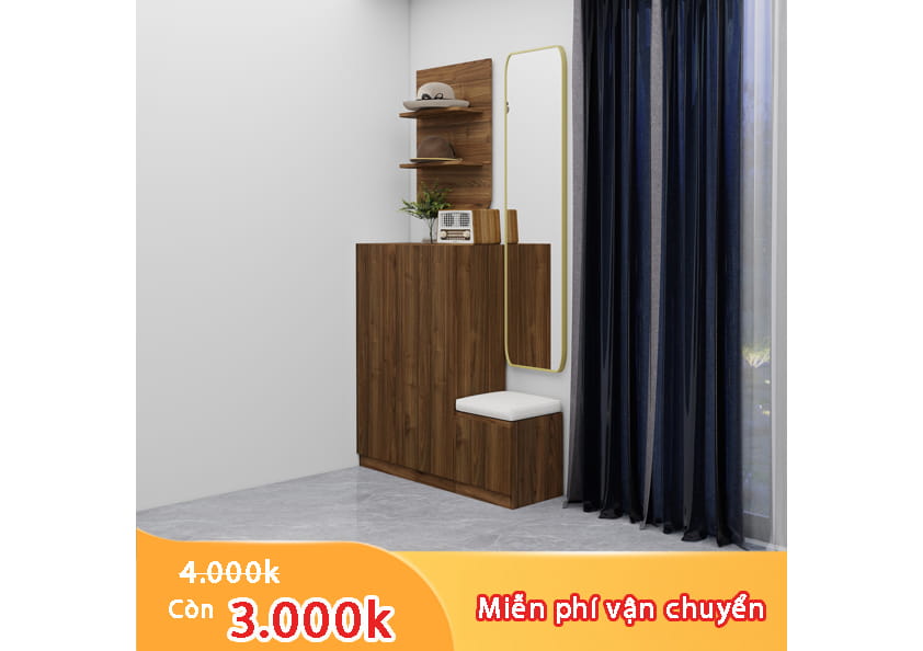 Tủ giày kịch trần